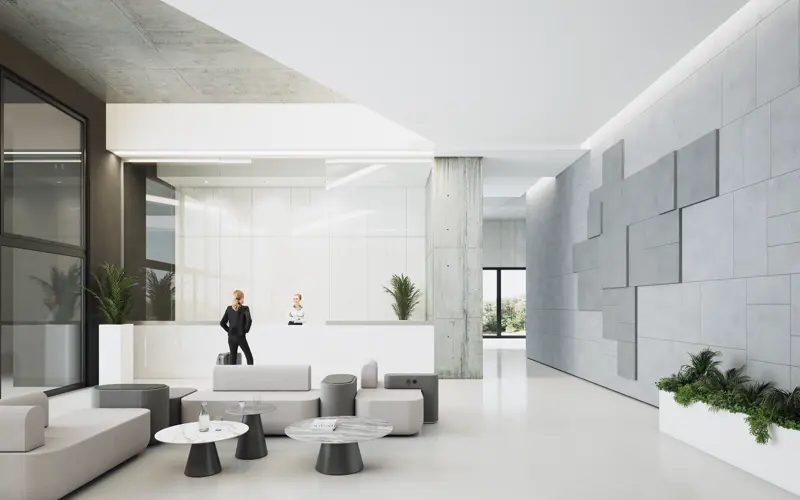 Beton architektoniczny na suficie