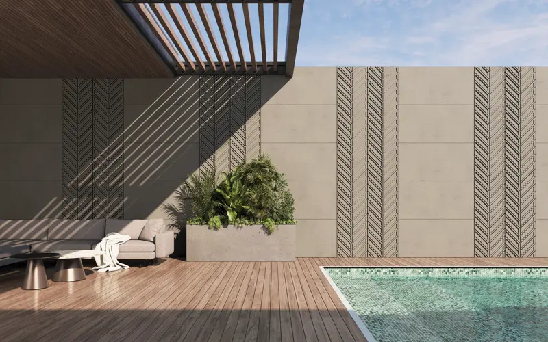 Beton architektoniczny na elewacji