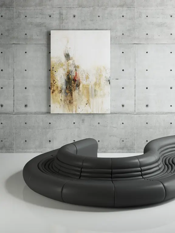  Beton architektoniczny na ścianie