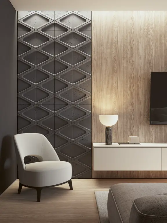 Beton architektoniczny w salonie