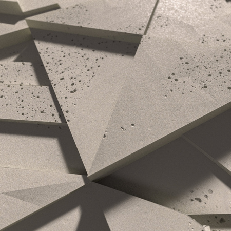 Płyta betonowa na ścianę 3D PB12 600x600x40, kaszmirowy CL04, beton architektoniczny