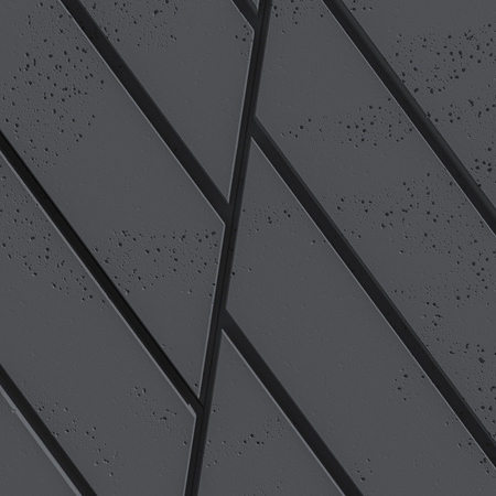 Płyta betonowa na ścianę 3D PB43 1210x500x25, czarny B15, beton architektoniczny
