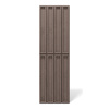 Płyta betonowa na ścianę 3D PB66A 1350x430x22, czekoladowy CL02, wzór A, beton architektoniczny