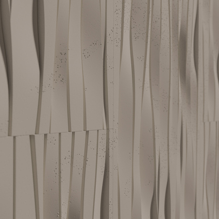 Płyta betonowa na ścianę 3D PB03 1000x500x32, szarobeżowy CL05, beton architektoniczny