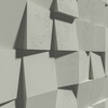 Płyta betonowa na ścianę 3D PB15 600x600x40, pistacjowy CL08, beton architektoniczny