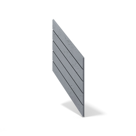 Płyta betonowa na ścianę 3D PB43 1210x500x25, antracytowy B08, beton architektoniczny