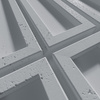 Płyta betonowa na ścianę 3D PB66A 1350x430x22, szary S96, wzór A, beton architektoniczny