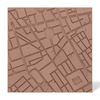 Płyta betonowa na ścianę 3D PB71F 600x600x22, brudny róż CL07; wzór F, beton architektoniczny