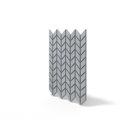 Płyta betonowa na ścianę 3D PB48 935x600x25, szary S96, beton architektoniczny