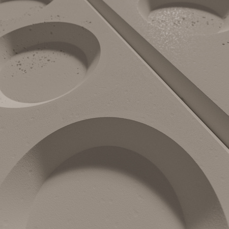 Płyta betonowa na ścianę 3D PB28 1200x600x30, szarobeżowy CL05, beton architektoniczny