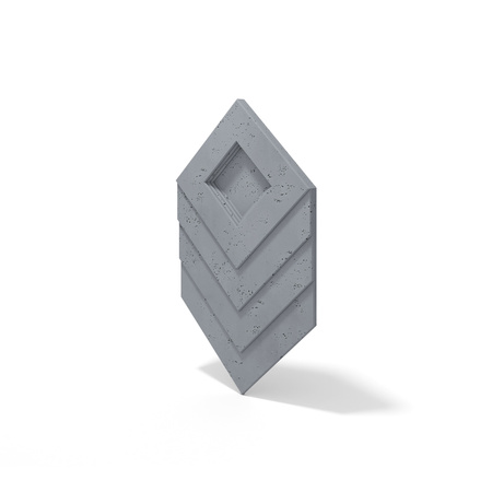 Płyta betonowa na ścianę 3D PB21 1050x600x45, antracytowy B08, beton architektoniczny