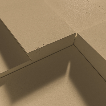 Płyta betonowa na ścianę 3D PB10 600x600x40, miodowy CL03, beton architektoniczny