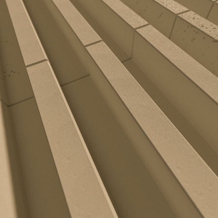 Płyta betonowa na ścianę 3D PB41 1350x380x44, miodowy CL03, beton architektoniczny