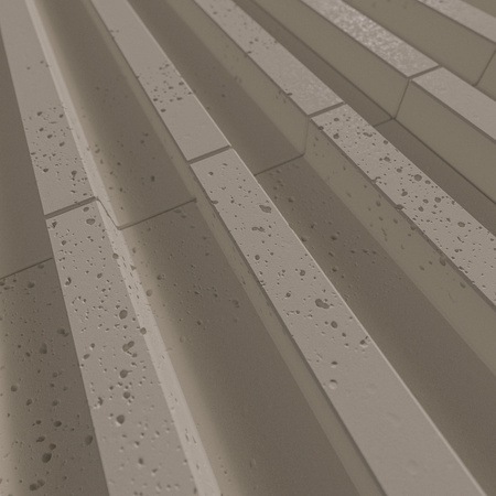 Płyta betonowa na ścianę 3D PB39 1350x490x30, szarobeżowy CL05, beton architektoniczny