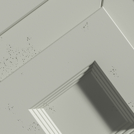 Płyta betonowa na ścianę 3D PB21 1050x600x45, pistacjowy CL08, beton architektoniczny