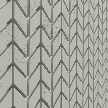Płyta betonowa na ścianę 3D PB48 935x600x25, pistacjowy CL08, beton architektoniczny