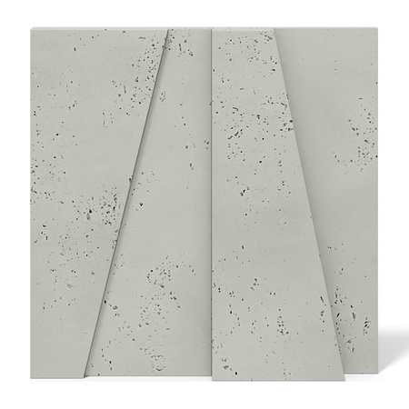 Płyta betonowa na ścianę 3D PB10 600x600x40, pistacjowy CL08, beton architektoniczny