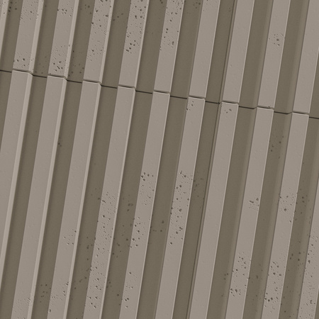 Płyta betonowa na ścianę 3D PB38 1350x480x30, szarobeżowy CL05, beton architektoniczny