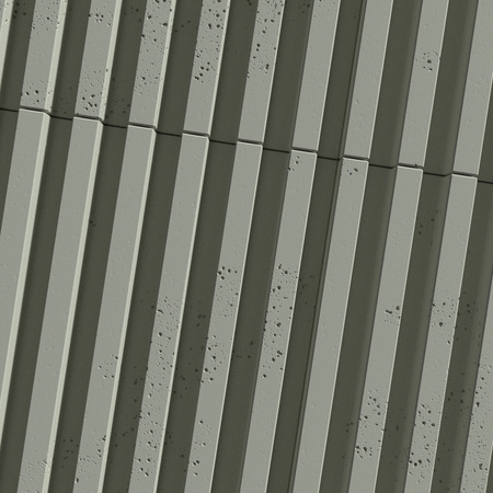 Płyta betonowa na ścianę 3D PB38 1350x480x30, zgaszona zieleń CL09, beton architektoniczny