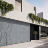 Płyta betonowa na ścianę 3D PB05B 1200x600x48, antracytowy B08, wzór B, beton architektoniczny