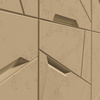 Płyta betonowa na ścianę 3D PB18B 1200x600x38, miodowy CL03; wzór B, beton architektoniczny