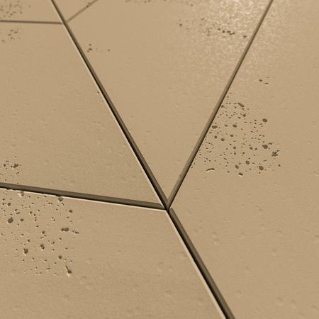 Płyta betonowa na ścianę 3D PB35 455x120x20, miodowy CL03, beton architektoniczny