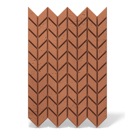 Płyta betonowa na ścianę 3D PB48 935x600x25, terakota CL01, beton architektoniczny