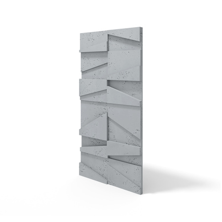 Płyta betonowa na ścianę 3D PB09 1200x600x45, szary S96, beton architektoniczny