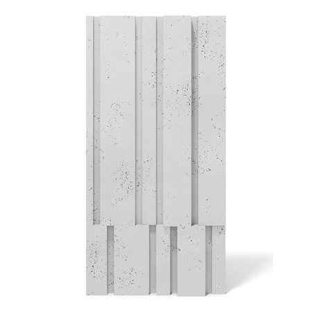 Płyta betonowa na ścianę 3D PB13 1200x600x40, jasnoszary S50, beton architektoniczny