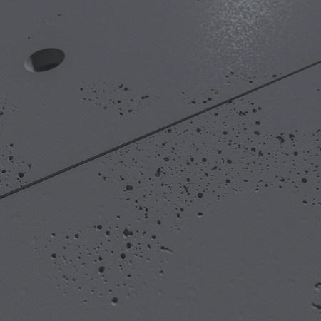 Płyta betonowa na ścianę 3D PB30 1200x600x20, czarny B15, beton architektoniczny