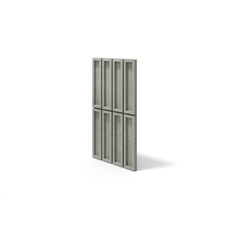 Płyta betonowa na ścianę 3D PB51 800x410x20, zgaszona zieleń CL09, beton architektoniczny