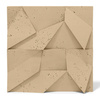 Płyta betonowa na ścianę 3D PB06B 600x600x42, miodowy CL03; wzór B, beton architektoniczny