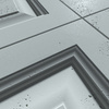 Płyta betonowa na ścianę 3D PB33A 1200x600x30, jasny błękit CL06; wzór A, beton architektoniczny