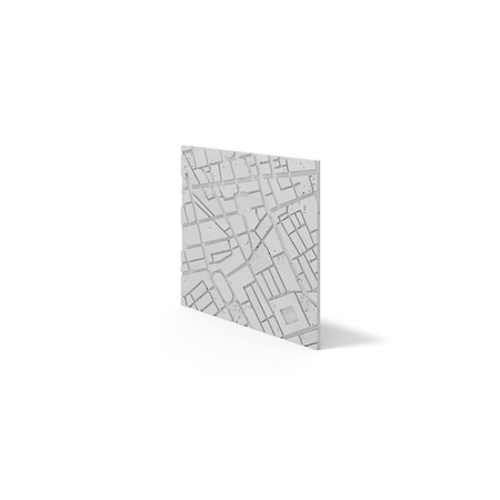 Płyta betonowa na ścianę 3D PB71F 600x600x22, jasnoszary S50, wzór F, beton architektoniczny