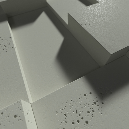 Płyta betonowa na ścianę 3D PB11 1200x600x40, zgaszona zieleń CL09; wzór A, beton architektoniczny