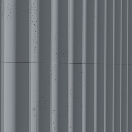 Płyta betonowa na ścianę 3D PB59 1350x500x35, antracytowy B08, beton architektoniczny