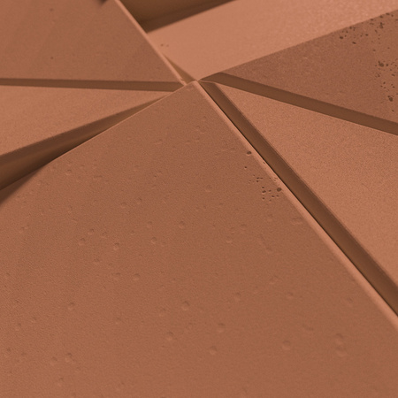 Płyta betonowa na ścianę 3D PB26A 600x600x45, terakota CL01, wzór A, beton architektoniczny