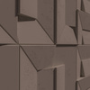 Płyta betonowa na ścianę 3D PB26A 600x600x45, czekoladowy CL02; wzór A, beton architektoniczny