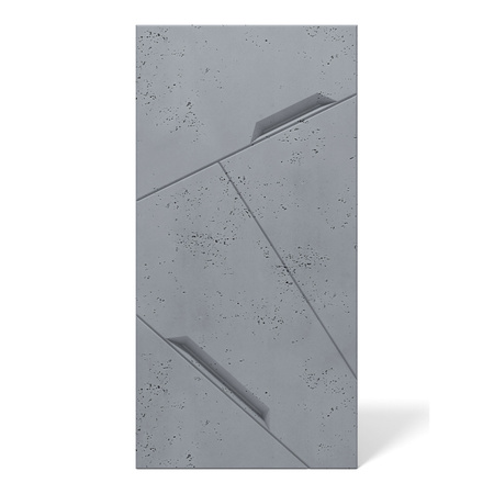 Płyta betonowa na ścianę 3D PB18 1200x600x38, antracytowy B08, beton architektoniczny