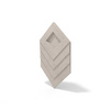 Płyta betonowa na ścianę 3D PB21 1050x600x45, kaszmirowy CL04, beton architektoniczny