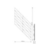 Płyta betonowa na ścianę 3D PB70A 1200x600x35, miodowy CL03; wzór A, beton architektoniczny