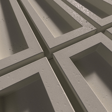 Płyta betonowa na ścianę 3D PB51 800x410x20, kaszmirowy CL04, beton architektoniczny