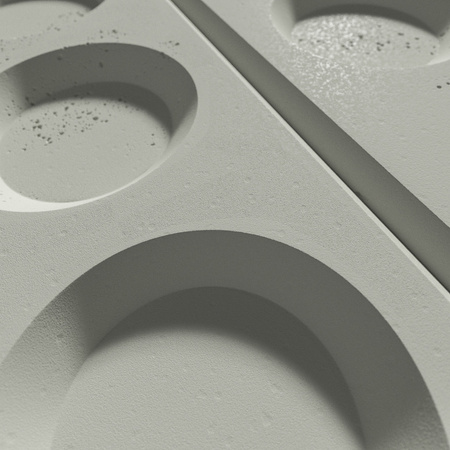 Płyta betonowa na ścianę 3D PB28 1200x600x30, pistacjowy CL08, beton architektoniczny