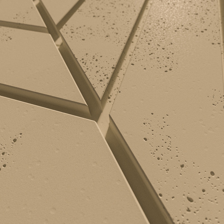 Płyta betonowa na ścianę 3D PB44 1188x600x25, miodowy CL03, beton architektoniczny