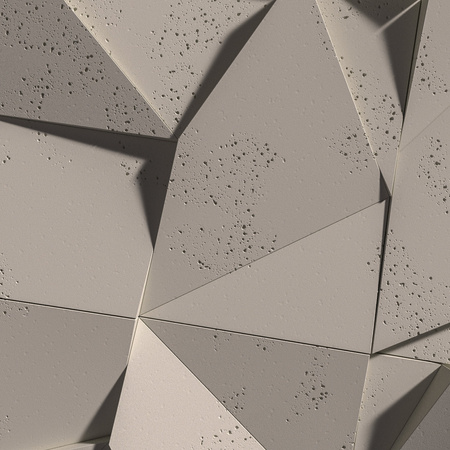 Płyta betonowa na ścianę 3D PB06B 600x600x42, kaszmirowy CL04; wzór B, beton architektoniczny