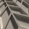 Płyta betonowa na ścianę 3D PB49 935x600x25, kaszmirowy CL04, beton architektoniczny