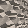 Płyta betonowa na ścianę 3D PB02 448x200x40, kaszmirowy CL04, beton architektoniczny