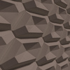 Płyta betonowa na ścianę 3D PB02 448x200x40, czekoladowy CL02, beton architektoniczny