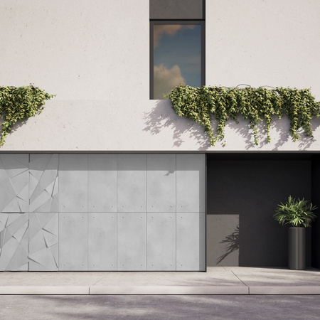 Płyta betonowa na ścianę 3D PB05B 1200x600x48, jasnoszary S50, wzór B, beton architektoniczny