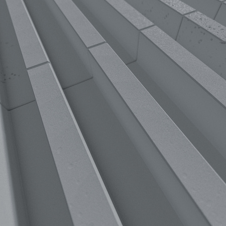 Płyta betonowa na ścianę 3D PB41 1350x380x44, antracytowy B08, beton architektoniczny